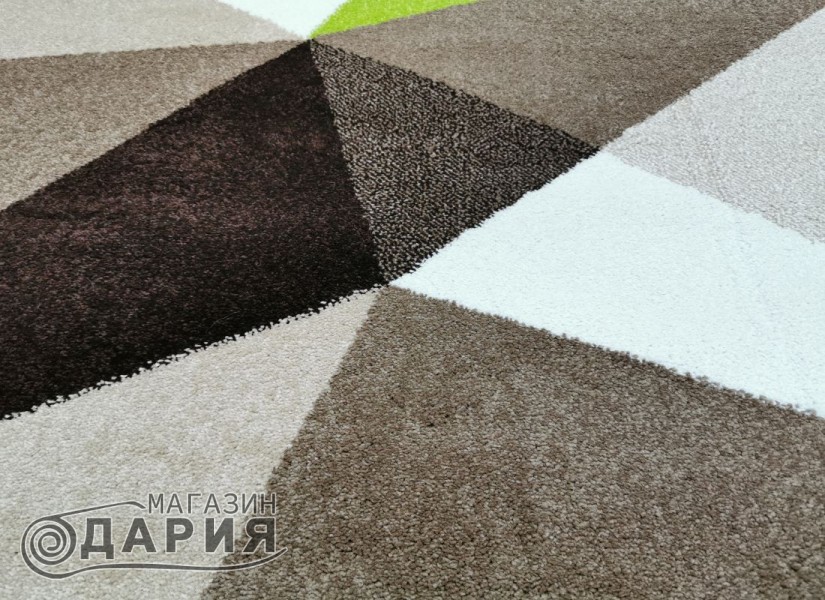 Тъкан килим MAGNOLIA 707 d.beige/green